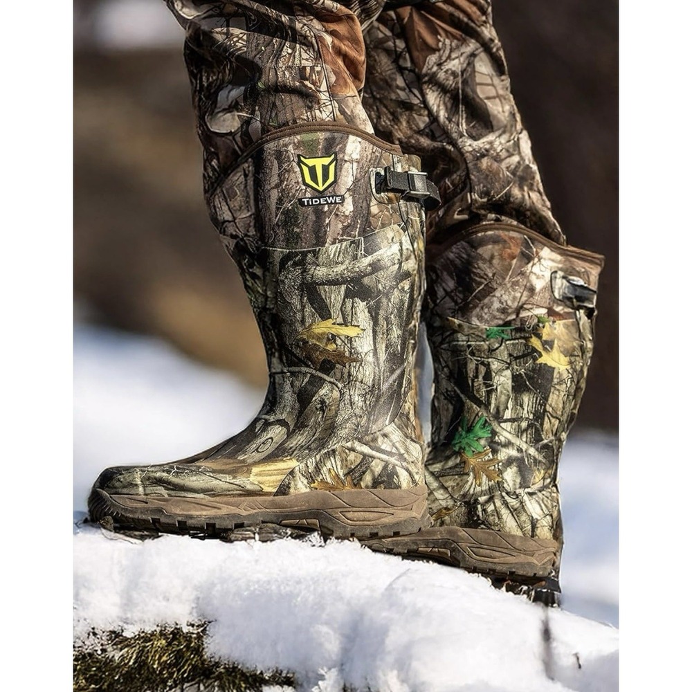 TIDEWE Insulated Waterproof Rubber Hunting Boots Size 13 - Picture 2 of 5